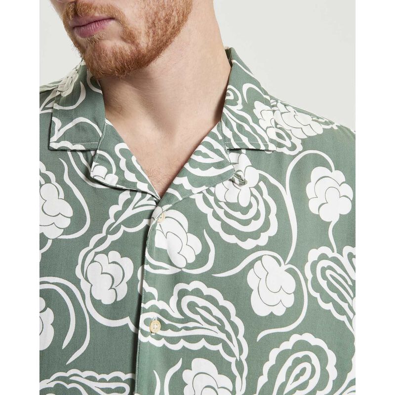 Ben Sherman Paisley Swirl Print Short Sleeve Shirt image number 2